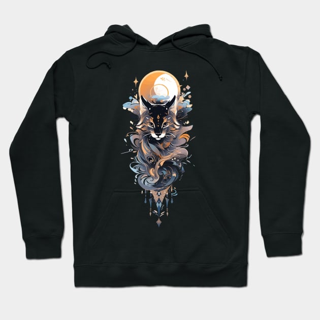 A wild cat and zodiac stars Hoodie by etherElric